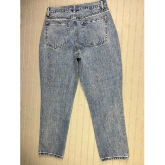 Just Fab Size 28 Womens Ankle Jeans Cotton Med Wash High Rise - Picture 3 of 4